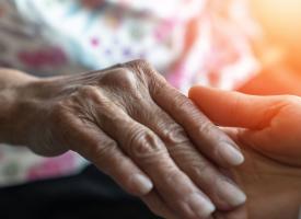 Image of elderly woman's hand